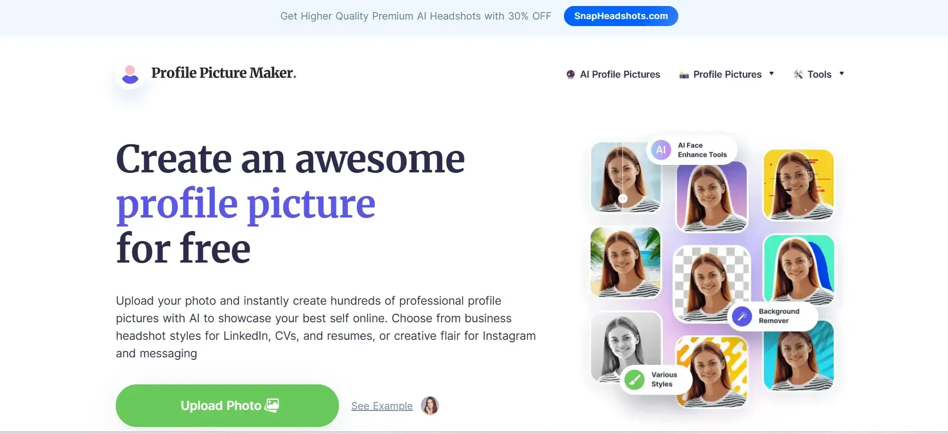 Free AI professional headshot generator