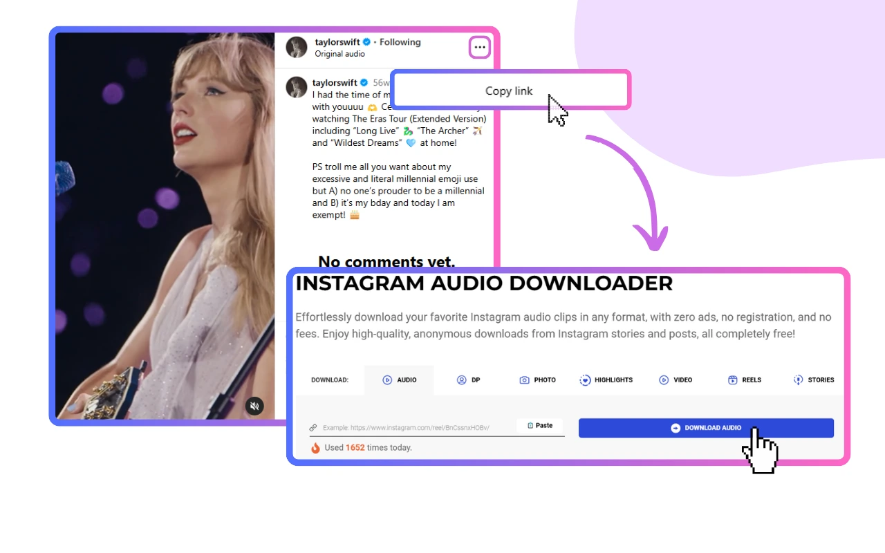 Instagram Audio Downloader