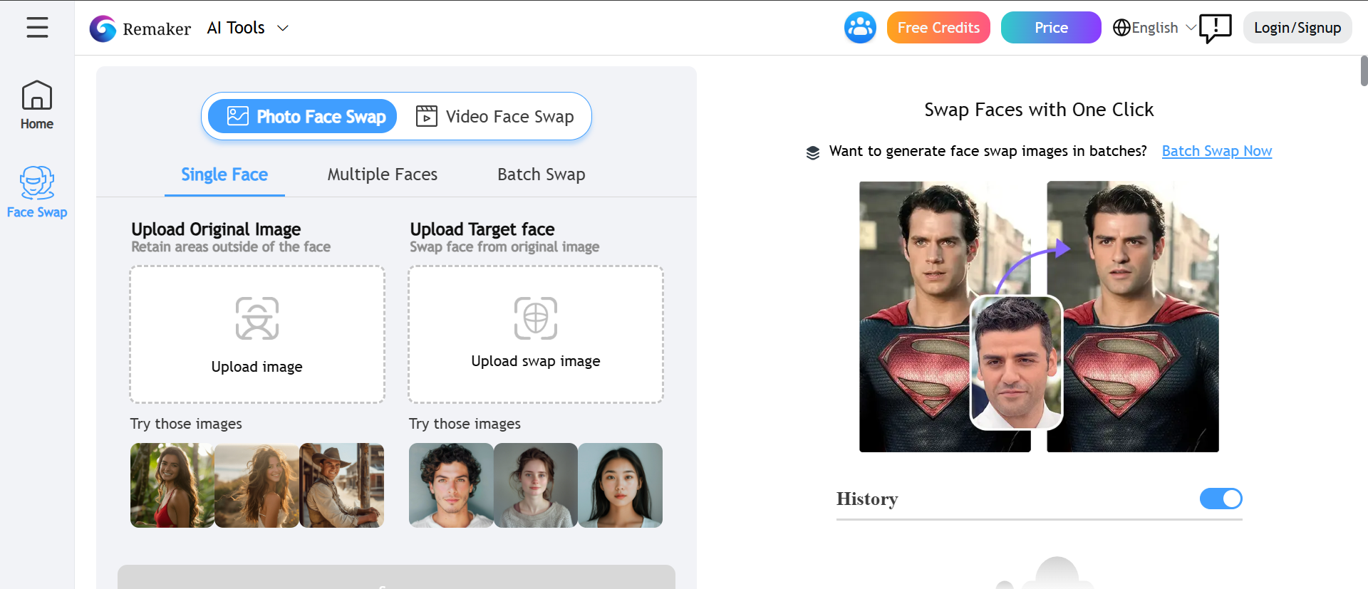 Remaker AI Face Swap Example