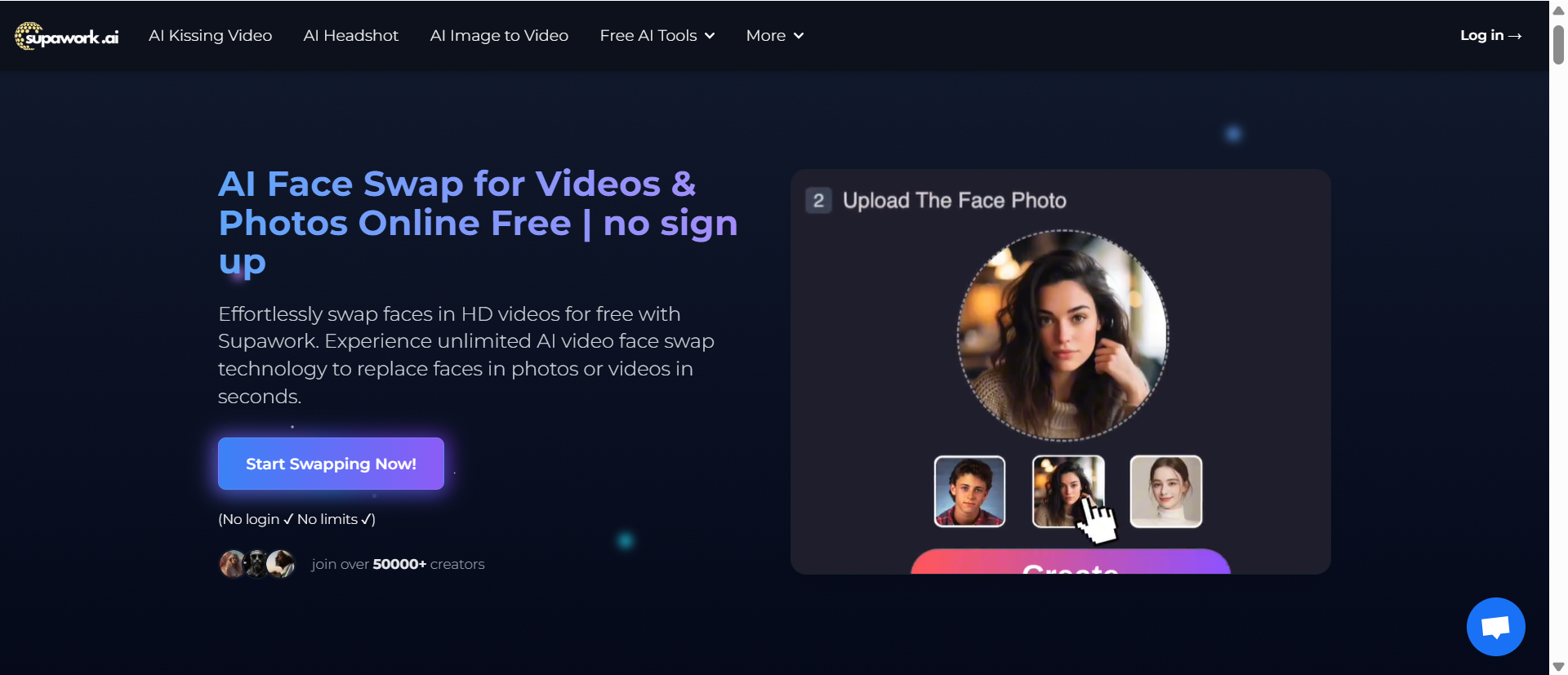 Supawork AI Face Swap Example