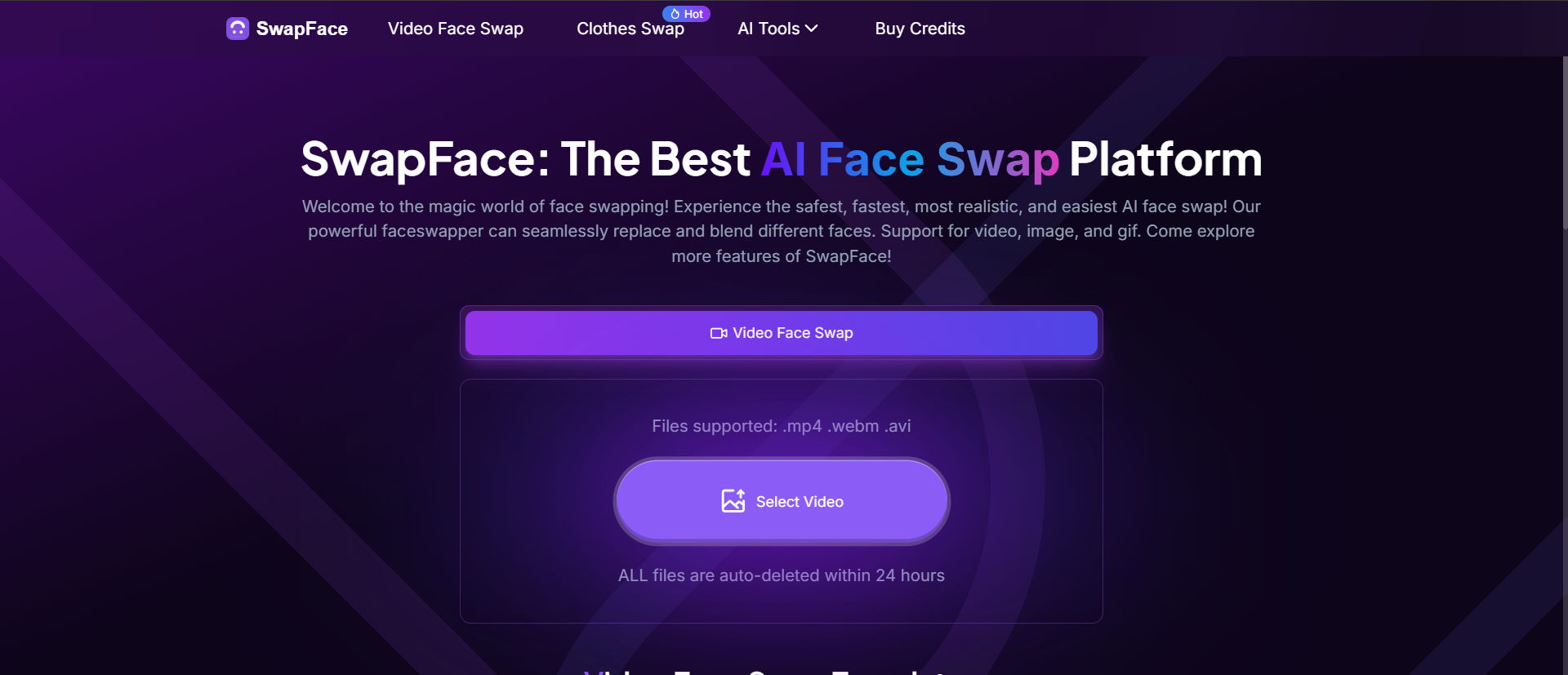 SwapFaces AI Face Swap Example